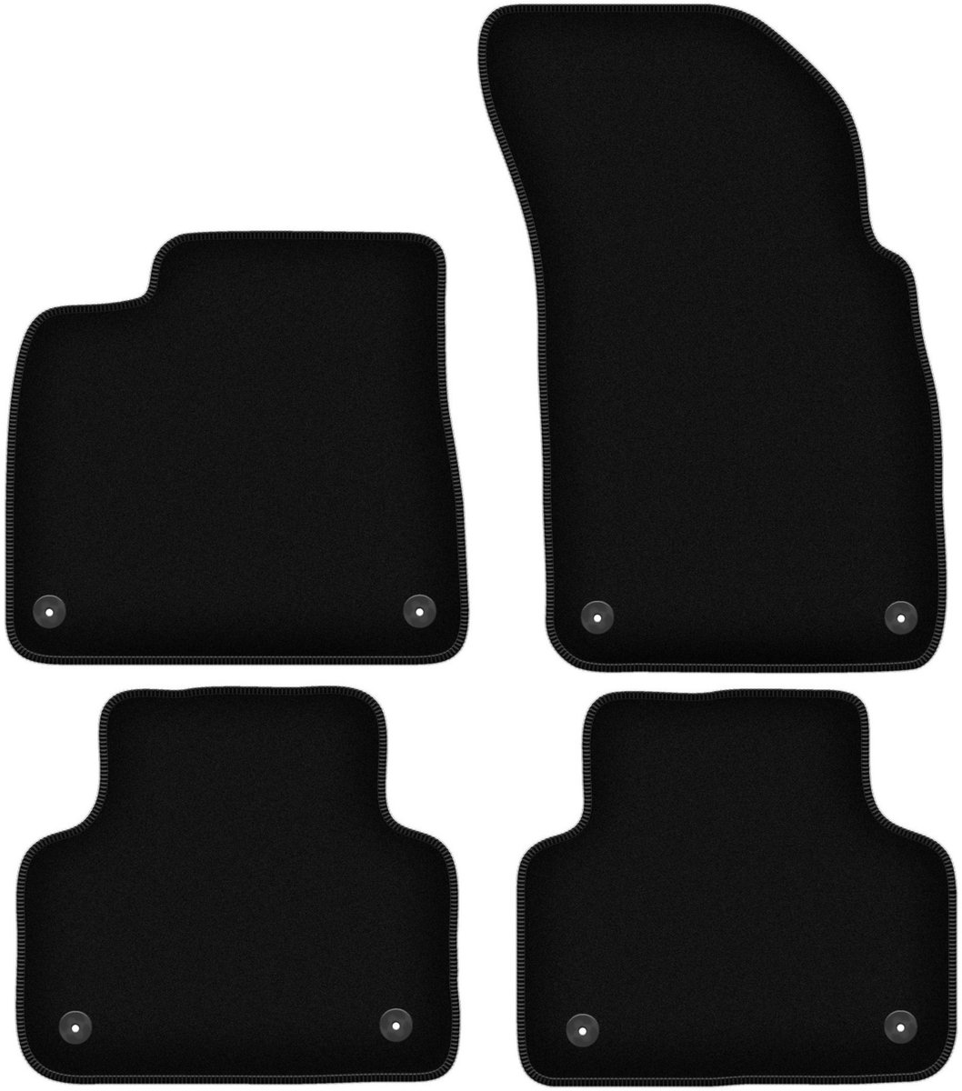 BASIC zwarte veloursmatten voor: Audi Q7 II SUV (2016-)