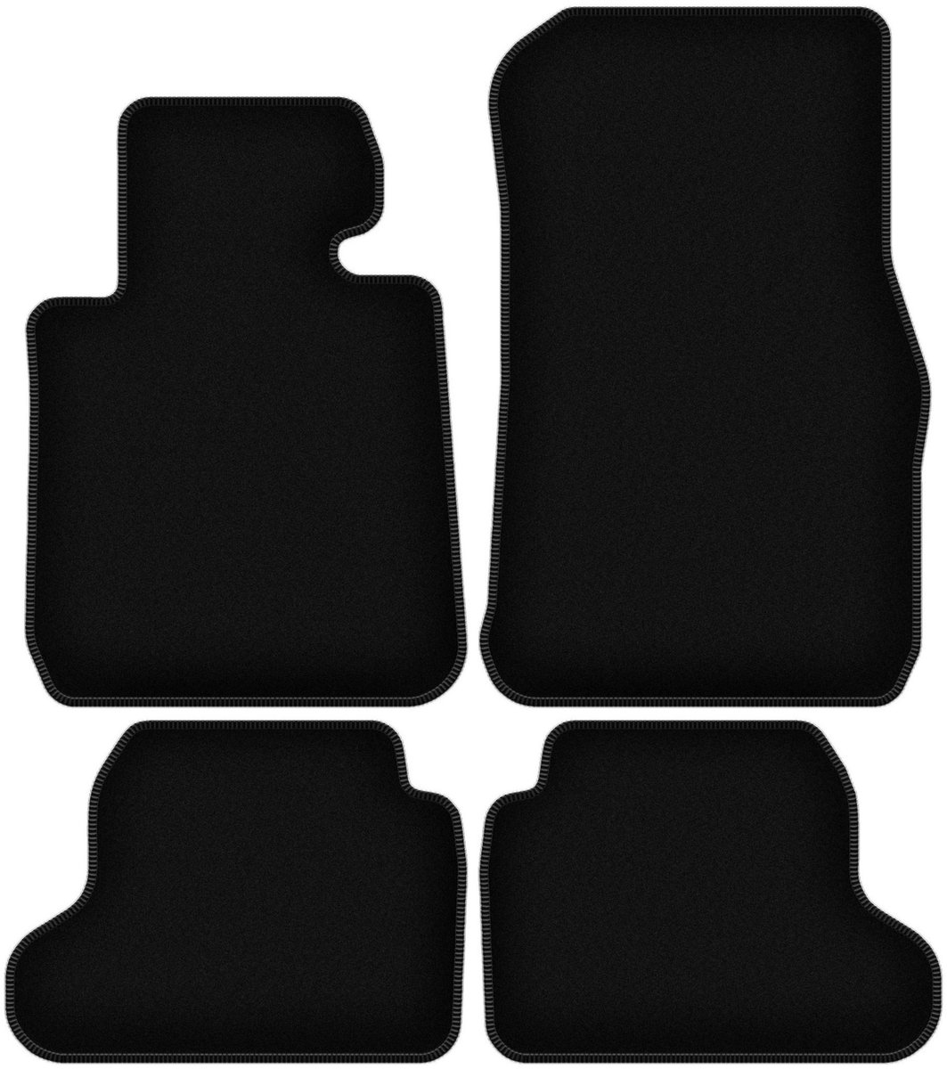 BASIC zwarte veloursmatten voor: BMW 1 F22 coupé (2011-2019)