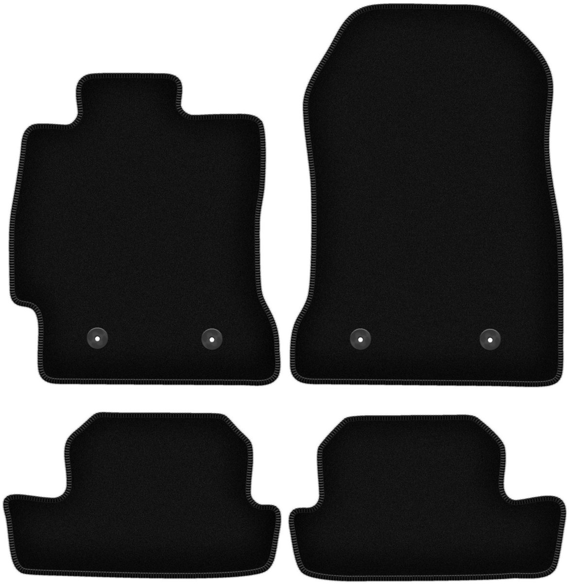 BASIC zwarte velours matten voor: Subaru BRZ coupé (2011-)