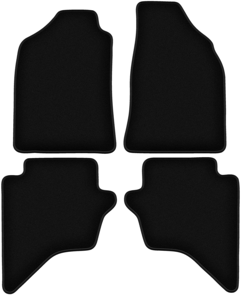 BASIC zwarte veloursmatten voor: Ford Ranger MK2 pick-up (2007-2012)