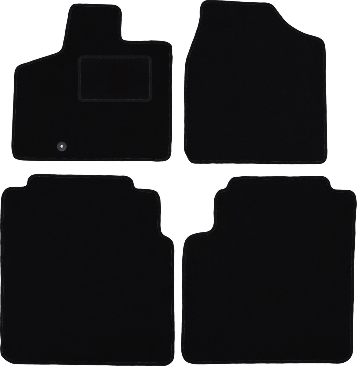 Zwarte veloursmatten voor: Lancia Voyager minivan (2008-2016)