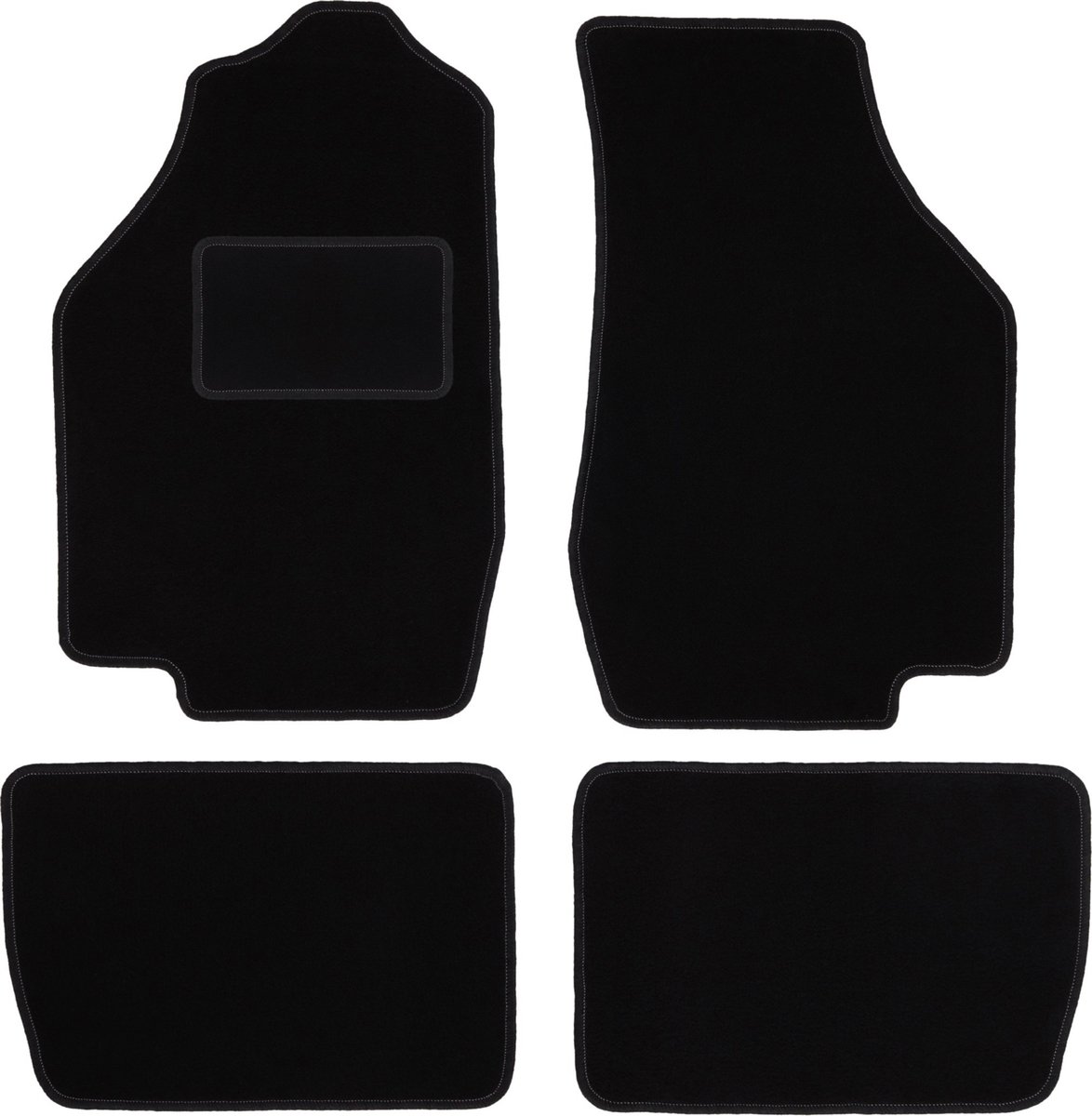 Zwarte veloursmatten voor: Honda Civic IV hatchback (1987-1991)