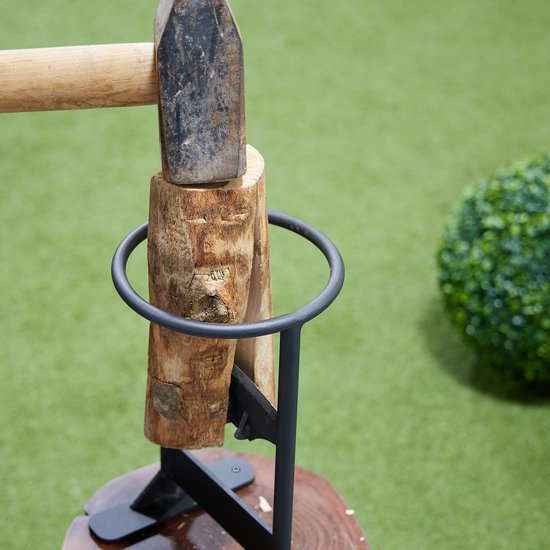 Houtklover voor aanmaakhout - Ø 16 cm - handmatig - gietstaal van Houtklover — afbeelding 4
