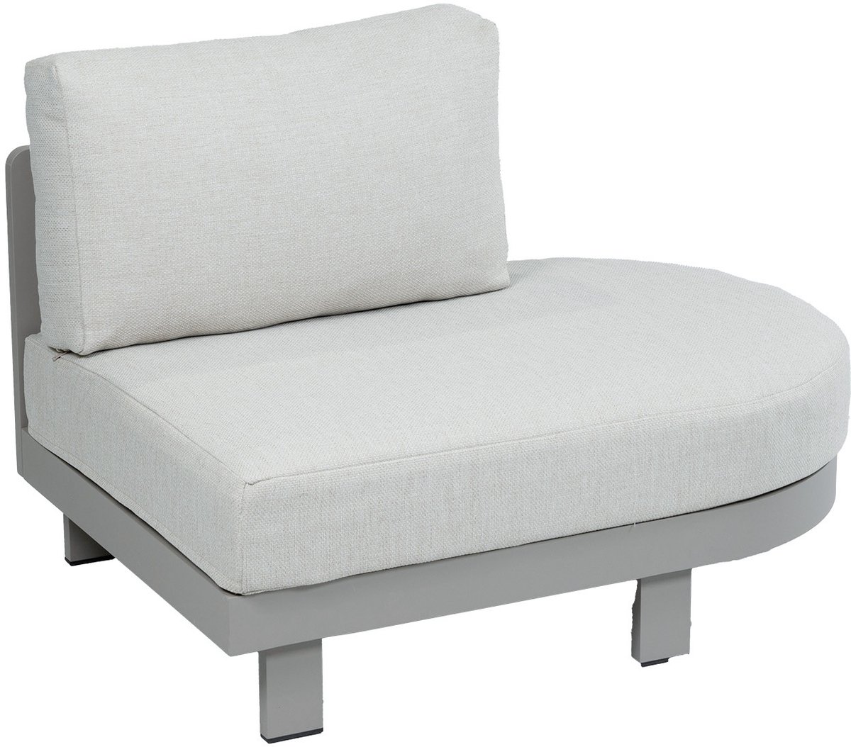Ovale bankdeel Tulum | Camel & Beige