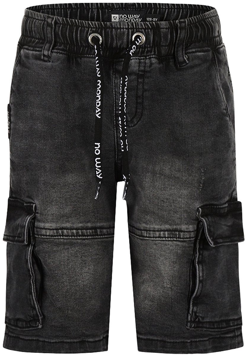 No Way Monday - Jongens denim short - Maat 104