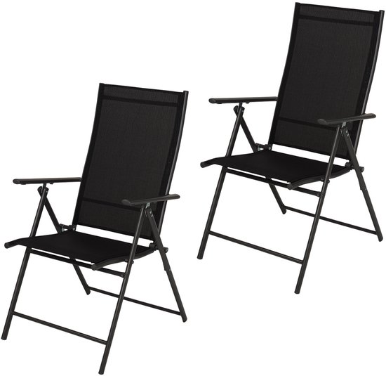 Set van 2 7-standen inklapbare stoelen