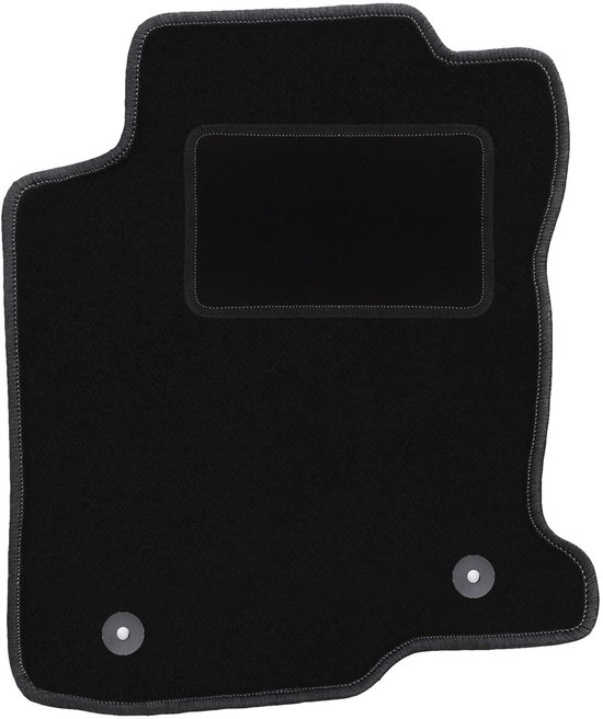 CLASSIC Velours automatten Audi A6 C6 2004-2006 (Tapijtkleur: Zwart,Randtype & kleur: Zwarte draad genaaide rand,Set: Set