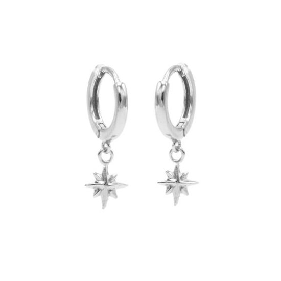Karma hinged hoops symbool morning star zilver M1934HIN