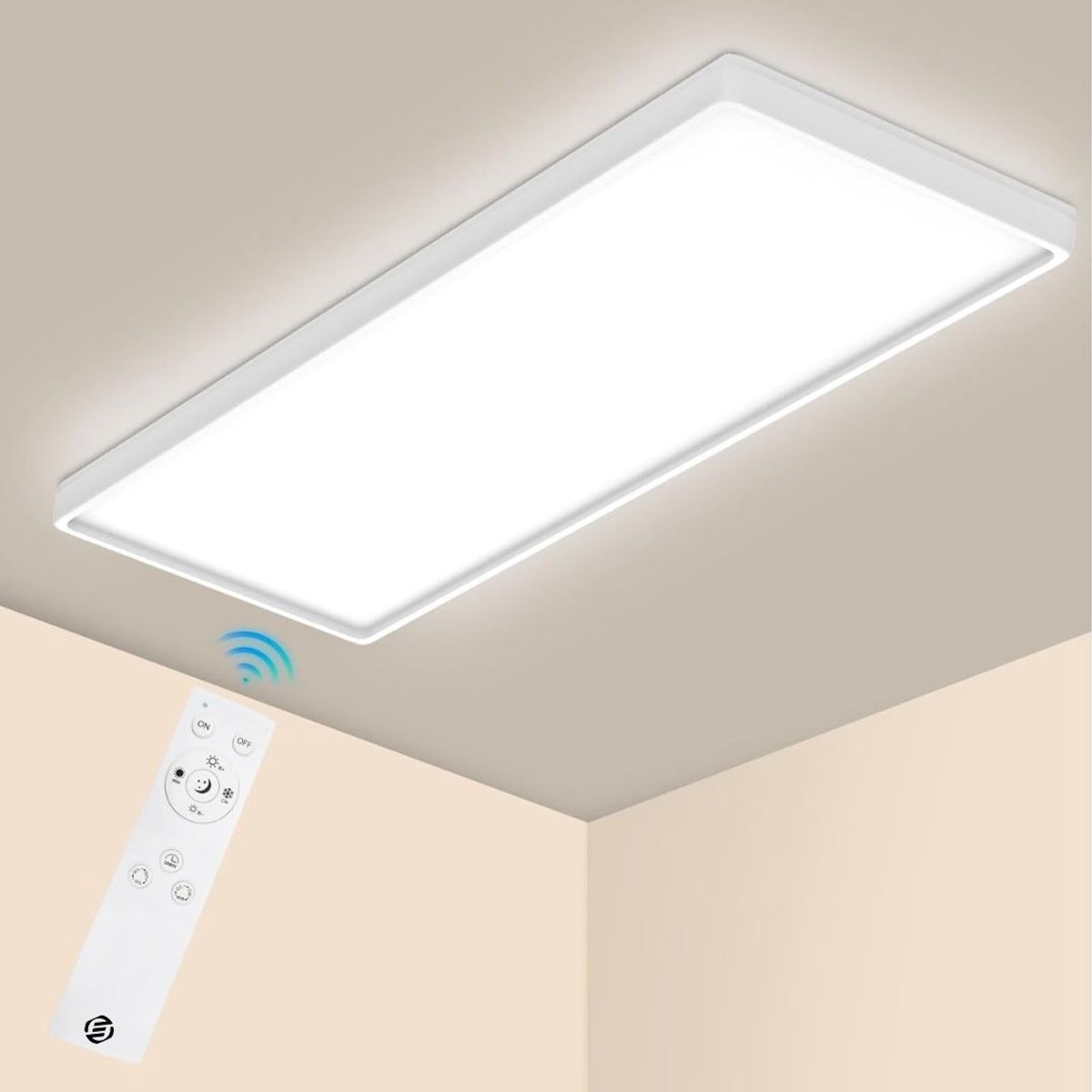 Equivera Badkamerlamp - Plafoniere Badkamer - Badkamer Lamp Plafond Wit