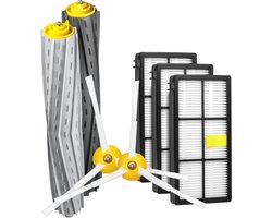 Dparts vervangingsset geschikt voor iRobot Roomba - voor 800-900 series - filterset - dubbele rubberen borstels - HEPA filter - zijborstel - borstel - filter vervangkit