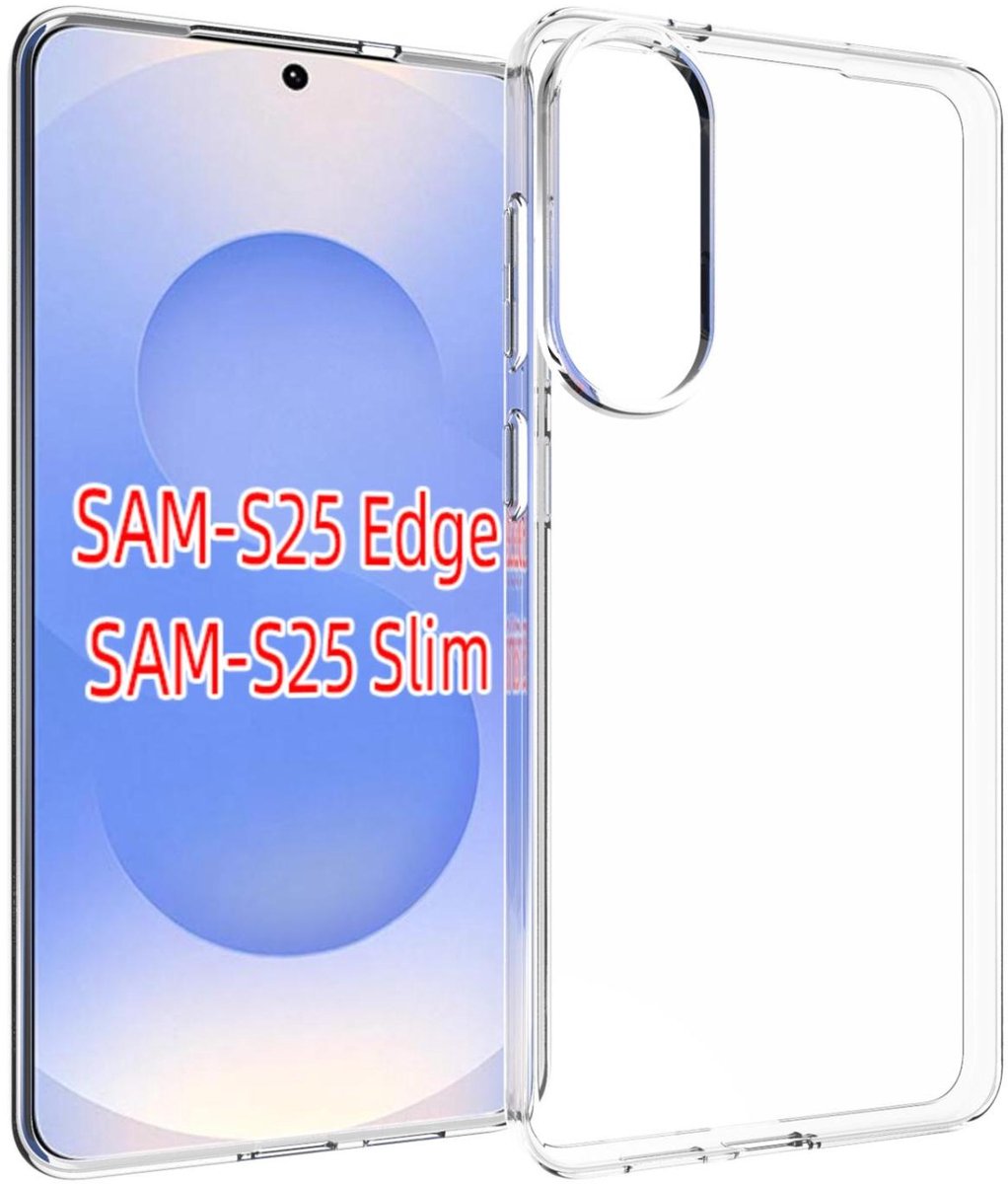 Mobigear Doorzichtig Hoesje geschikt voor Samsung Galaxy S25 Edge Telefoonhoesje Flexibel TPU | Mobigear Basics Backcover | Doorzichtig Telefoonhoesje Galaxy S25 Edge | Galaxy S25 Edge Case | Back Cover - Transparant