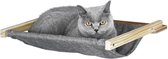 Kerbl Wandgemonteerd kattenhangmat Tofana 45x40 cm grijs 81544