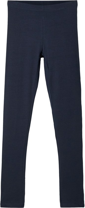 Donkerblauwe legging, volledig aanzicht.