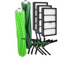Dparts vervangingsset geschikt voor iRobot Roomba - voor S9 en S9+ - 3x HEPA filter - 3x zijborstel - 2x rubberen borstels - robotstofzuiger onderdelen - vervangkit - nr. 4655986