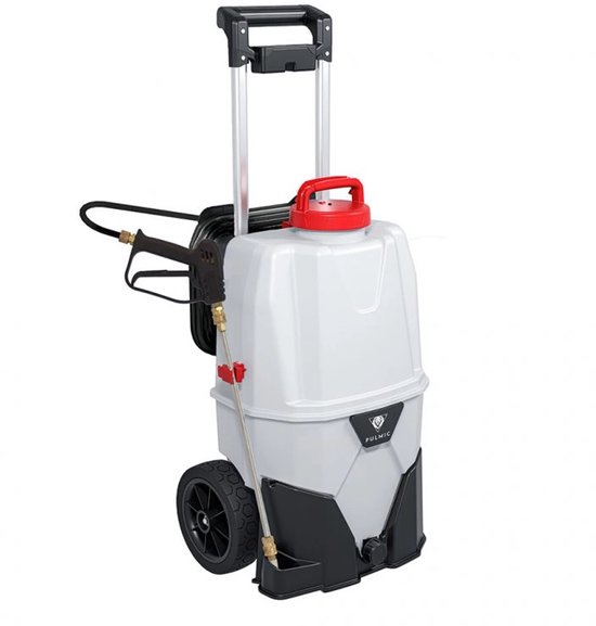 Elektrische spray drukspuit - Zuurbestendig - Schoonmaak - reiniging - softwash - autoreiniging - drukspuit elektrisch - elektrische sprayer - drukspuit met troley - drukspuit accu - drukspuit batterij - drukspuit zuurbestendig - Osmose - drukspuit