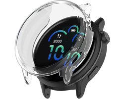 Strap-it schokbestendig TPU hoesje geschikt voor Garmin Vivoactive 6 (transparant) – flexibele zachte beschermcase met optimale kras- en stootbescherming voor je smartwatch