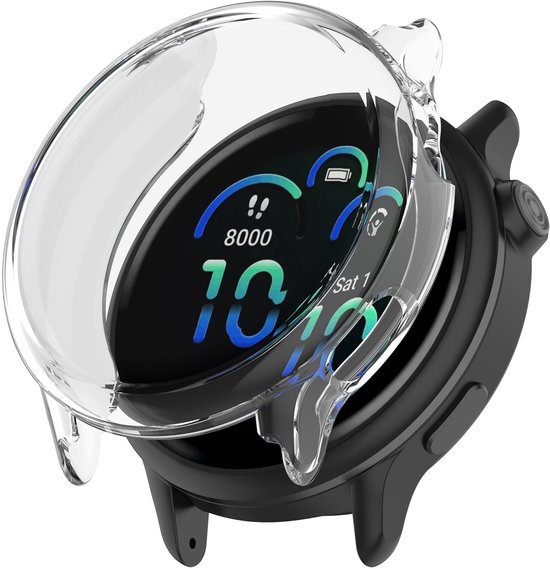 Étui antichoc en TPU Strap-it - étui souple adapté à Garmin Vivoactive 6 (transparent)