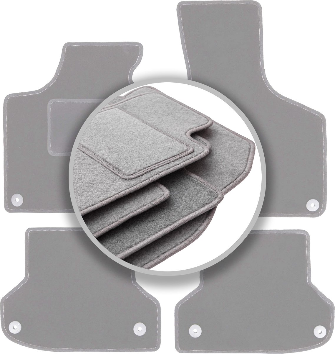 Grijze automatten voor: Audi A3 8P hatchback, sportback, cabrio (2003-2011)
