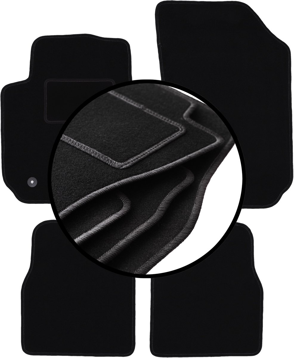Complete set veloursmatten voor: Citroen C4 Cactus crossover (2014-2018)