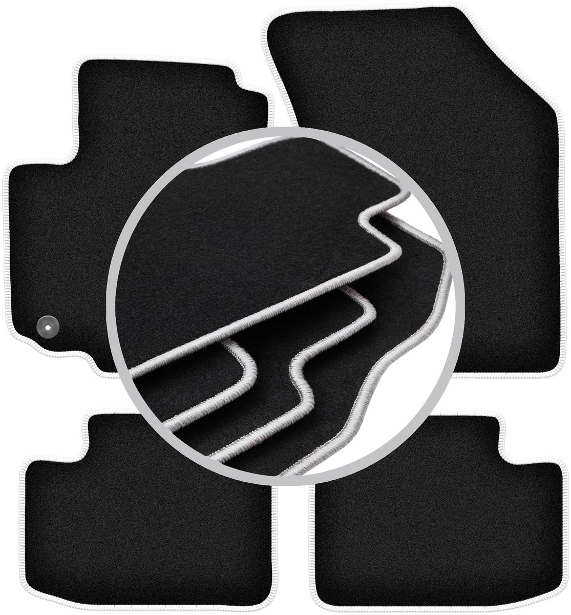 CARLUX-SILVER automatten voor: Suzuki Swift IV hatchback (2005-2010)