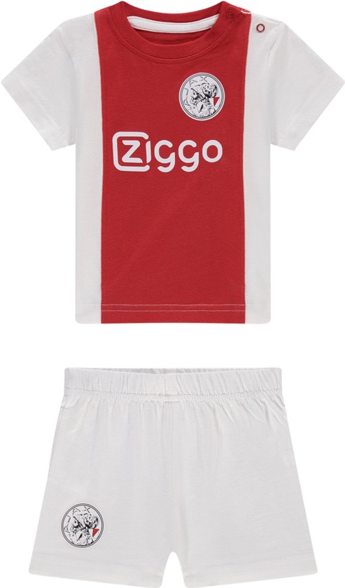 Ajax-baby set wit rood wit