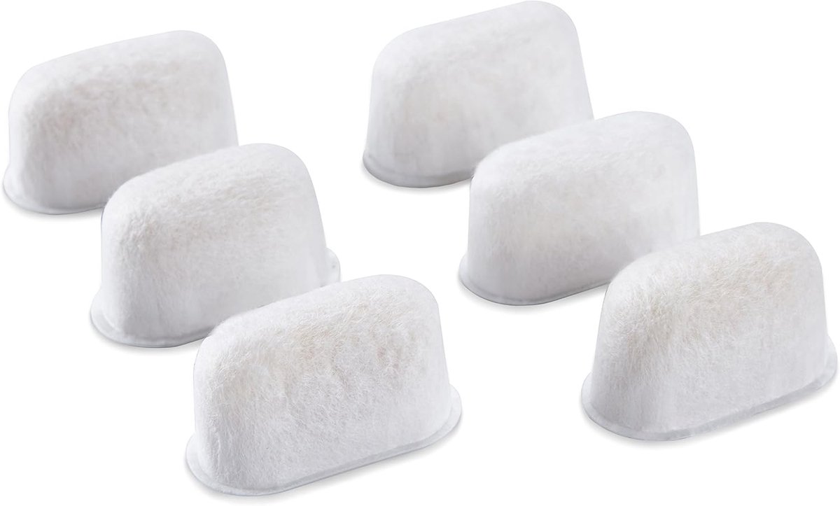 6 stuks - Vervangende filters voor koffiezetapparaten - Ingebouwde ionenwisselaarhars - Accessoires voor koffiezetapparaten - Geschikt voor Breville-koffiezetapparaten