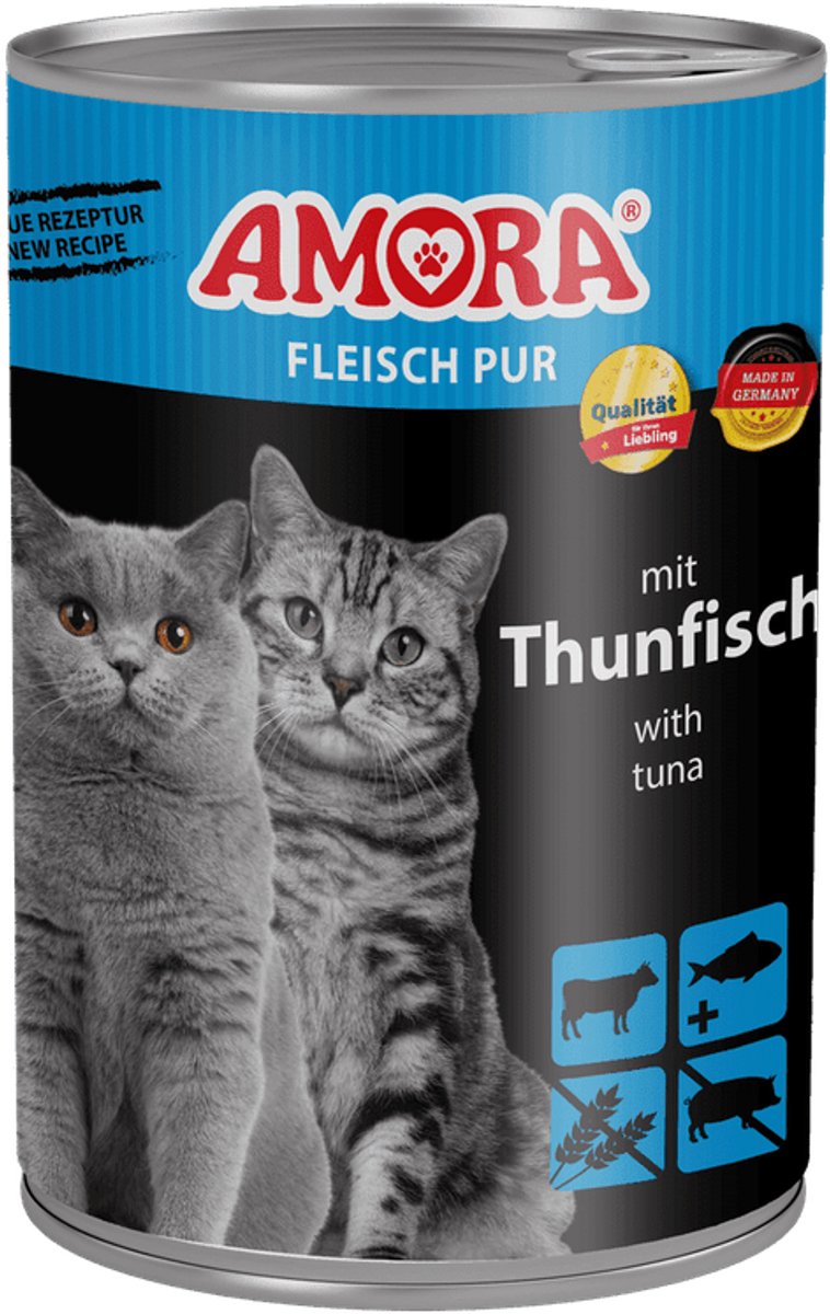 Amora AMORA Kattenvoer 6x400g - Tonijn