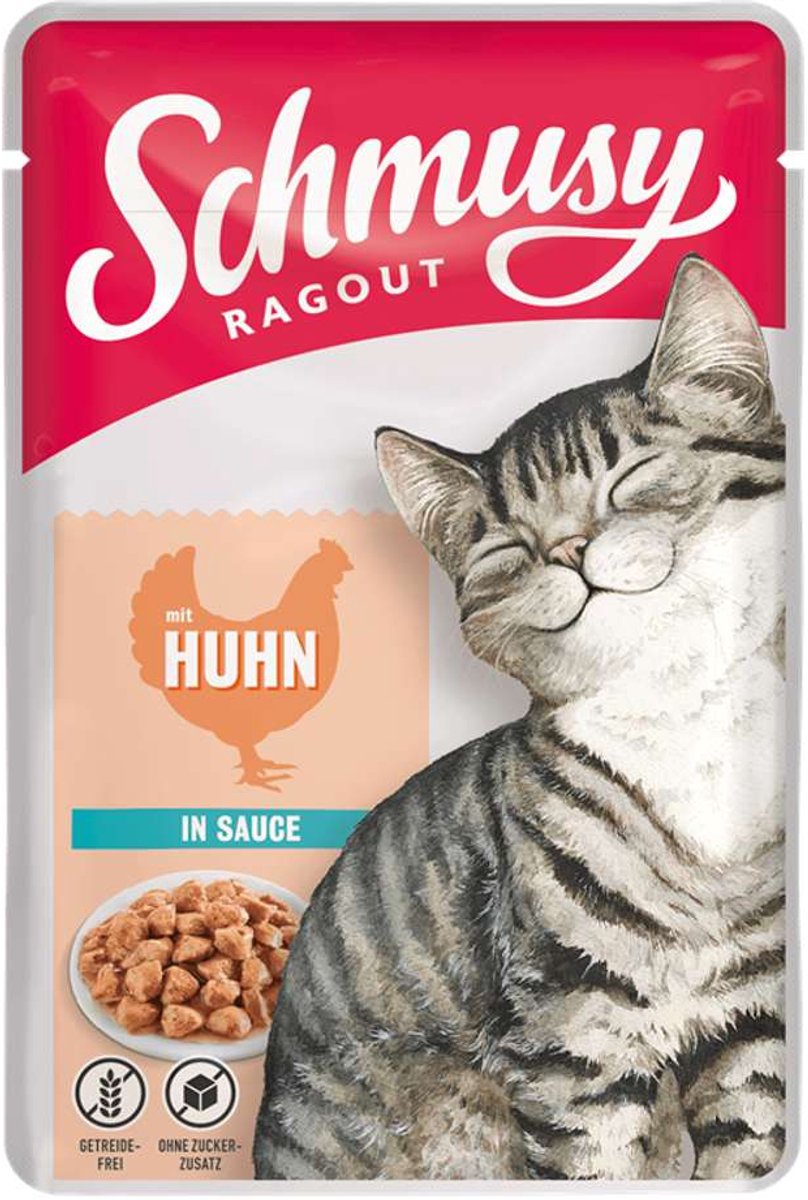 Schmusy Schmusy - Ragoutzak 22x100g - Kip in saus