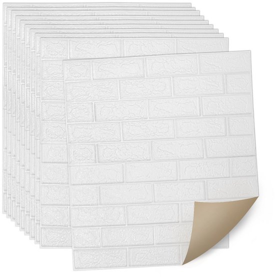 M MOFIT 3D baksteen marmeren tegelsticker, zelfklevende wandpanelen