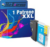 PlatinumSerie® 1 printer patroon XXL alternatief voor Brother LC1100 cyaan