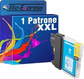 PlatinumSerie 1x inkt cartridge alternatief voor Brother LC980 Cyan