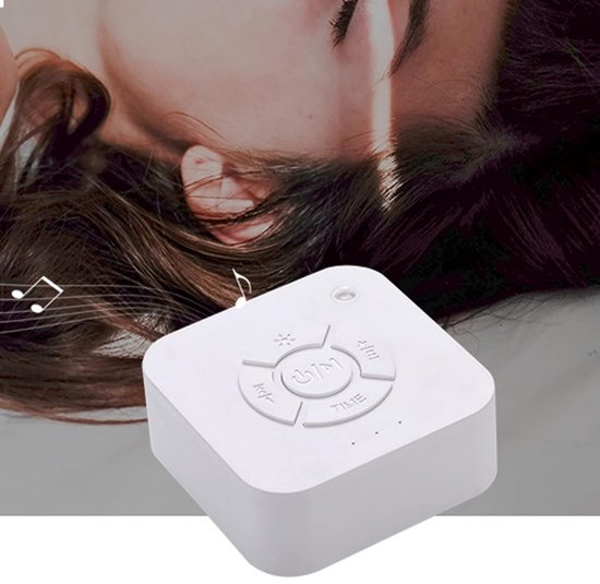 White Noise – White Noise Machine – White Noise Baby – Witte Ruis – Draadloos en Oplaadbaar Muziekdoosje