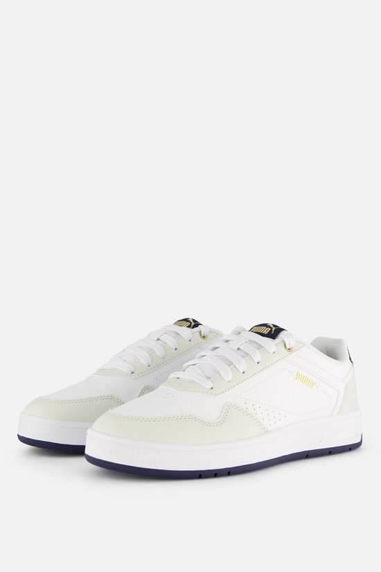 Puma Court Classic Sneakers wit Imitatieleer
