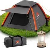 ELONEO Opblaasbare Camping Tent voor 1–3 Personen met Luifel, 210x210x140 cm