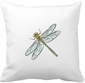 Akyol - Housse de coussin libellule - Insectes - amoureux des animaux - animaux - journée des animaux - 40 par 40 cm