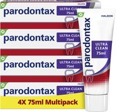 Bol.com Parodontax Ultra Clean dagelijkse tandpasta tegen bloedend tandvlees 4 x 75ml aanbieding