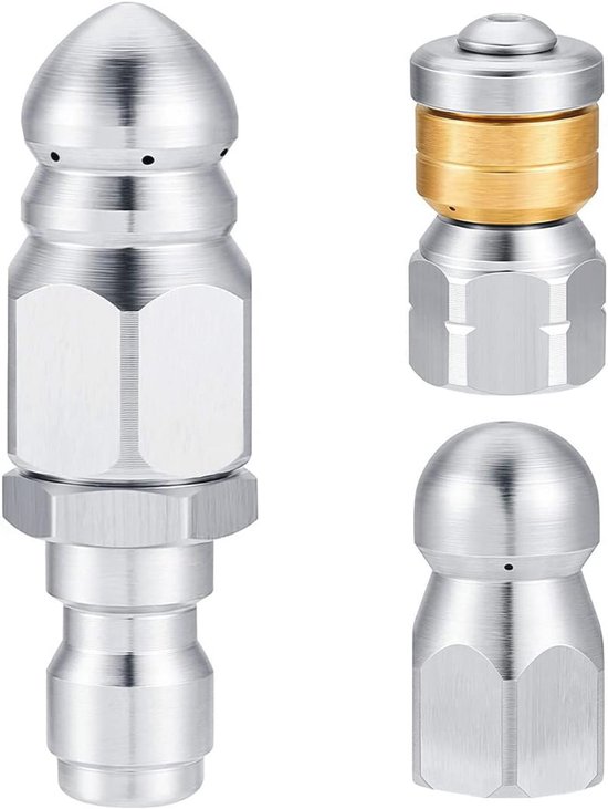 Roestvrijstalen riool, straalmondstuk 5000 psi met 1/4 inch snelle