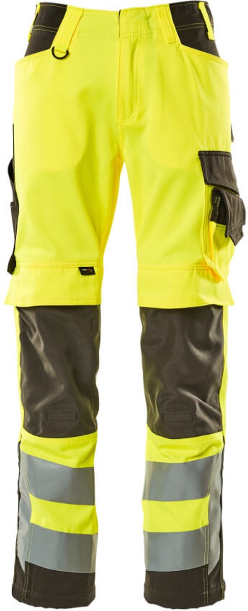 Mascot Safe Supreme Broek met kniezakken 15579-860 - hi-vis geel/donkerantraciet - C47 - 82