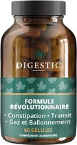 Digestic - Laxatif contre la constipation 100% naturel, 60 capsules, pour le Transit Intestinal, Nettoie, Detox et purifie le colon, Soulage les ballonnements et les gaz
