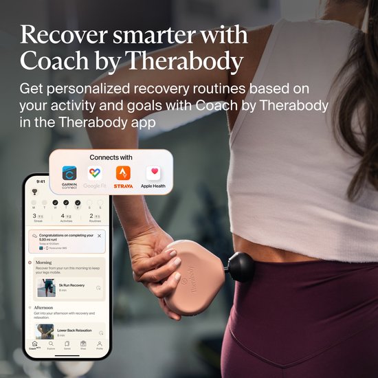 Therabody Theragun mini 3.0 - Massage Gun - 3 Opzetstukken - Draagbaar - Krachtig Massage Apparaat