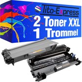 PlatinumSerie 2x toner alternatief voor Brother TN-3380 + drum DR-3300