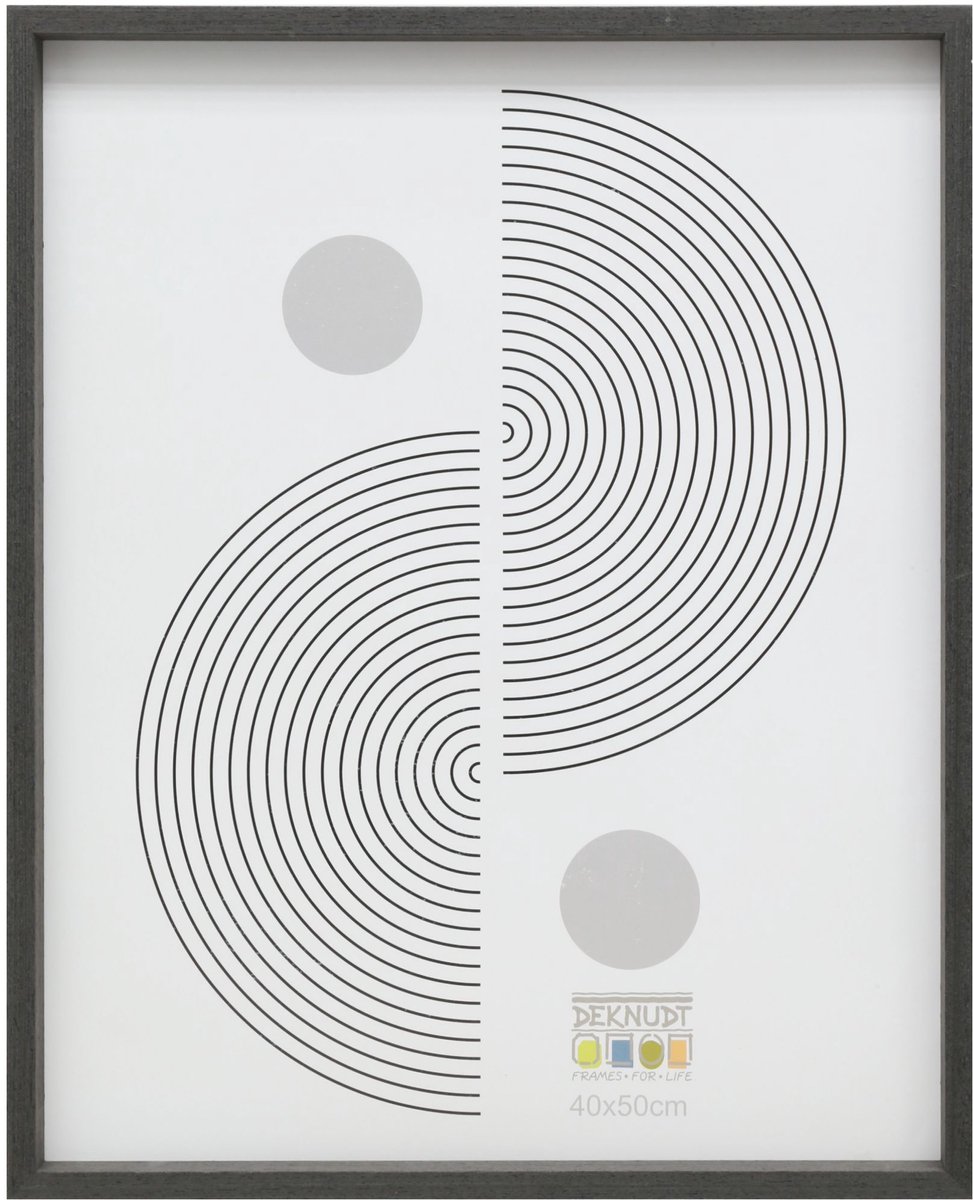 Deknudt Frames fotolijst - zwartgrijs - strak - hout - FSC Mix - 40x50