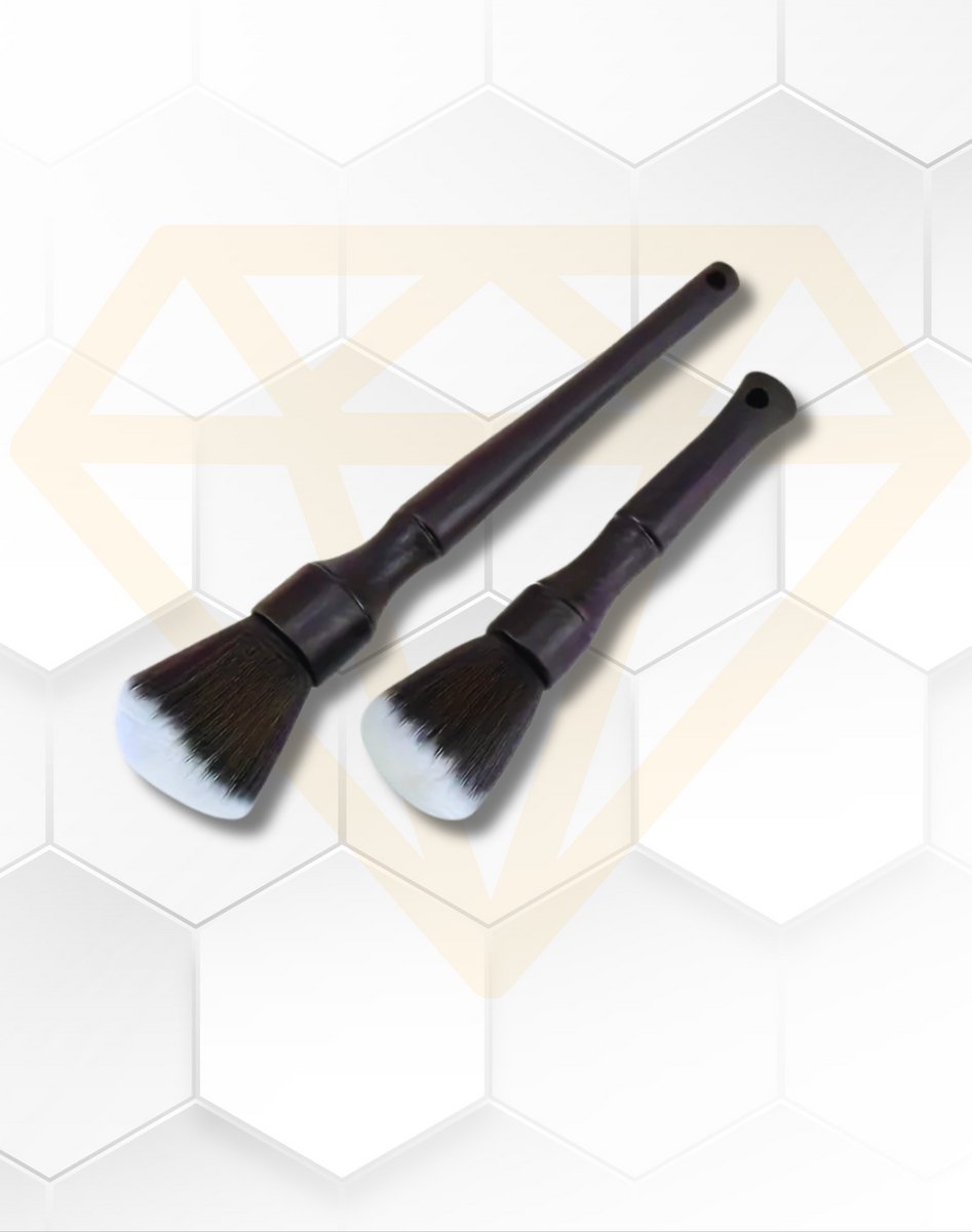 LUXX - Detail Brush Soft - 2 stuks - Ultieme Zachte Detailingborstel voor Interieur & Exterieur