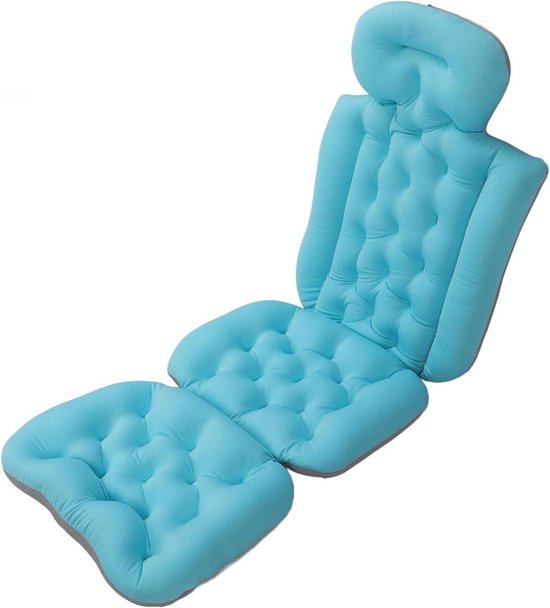 Volwassen Badkussen voor Het Hele Lichaam - Antislip 1 stuk - Blauw
