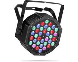 MN Commerce EU - LED Par Spotlight Podiumverlichting - RGB LED Disco Licht – 4 Kleuren – 18cm – DJ Stage Licht voor Feest, Club & Thuisgebruik RGB Discolicht - 7 Verlichtingsmodi Voor Party - Bar - Stage - Festival En Show - Energieklasse A++