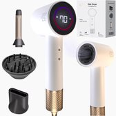 Bol.com BAESS Föhn met Diffuser - Ionentechnologie - 8 Standen - Haardroger voor Krullen - 110.000RPM - Haarföhn - Airstyler - H... aanbieding