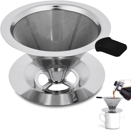 genialo - Rvs herbruikbare koffiefilter