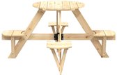 Picknicktafel - Kinderen - Tuintafel - Multifunctionele Picknick tafel - Speeltafel - Geschikt voor Buiten - Vurenhout