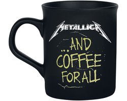 Metallica ... And Coffee For All Unisex Kop - matzwart - Standard