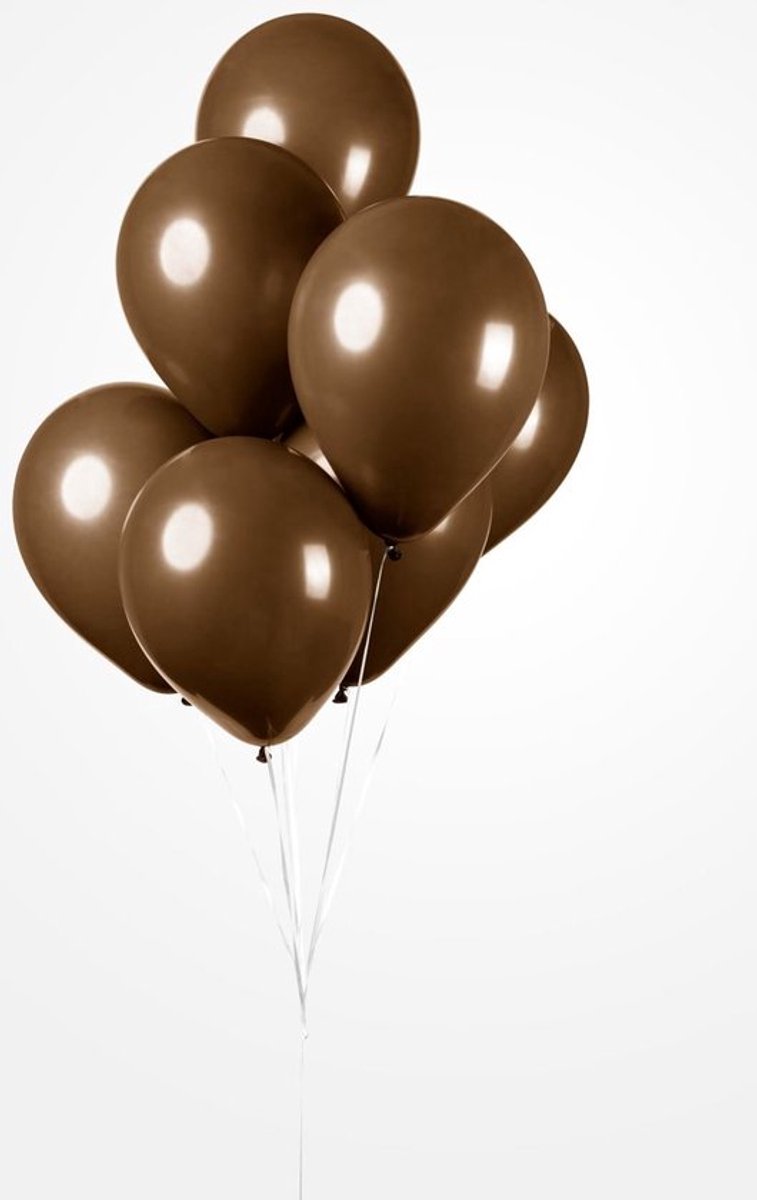 25x Balloons Brown 30 cm